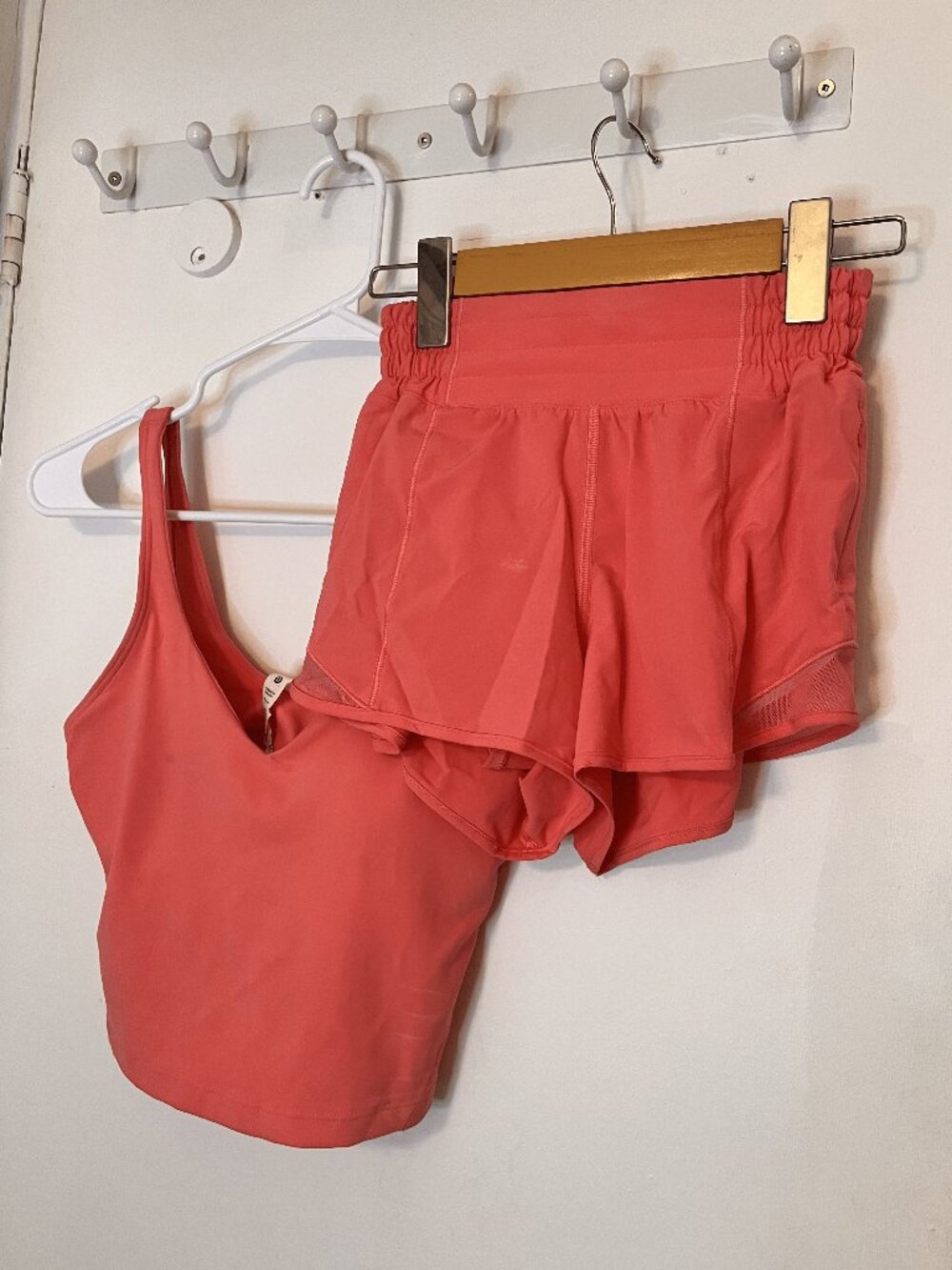 Lululemon Align Tank Top + Hotty Hot High-Rise Lined Short 2.5"- Raspberry Cream